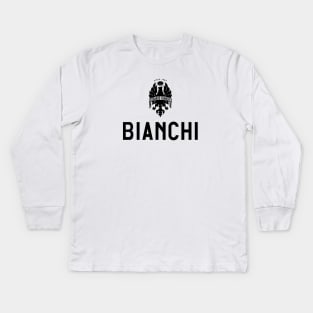 Bianchi Bike Potrait Logo Kids Long Sleeve T-Shirt